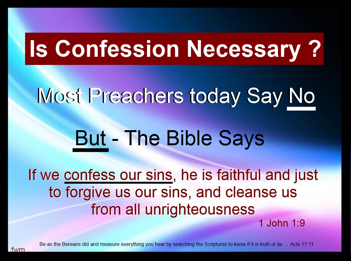 confess your sins