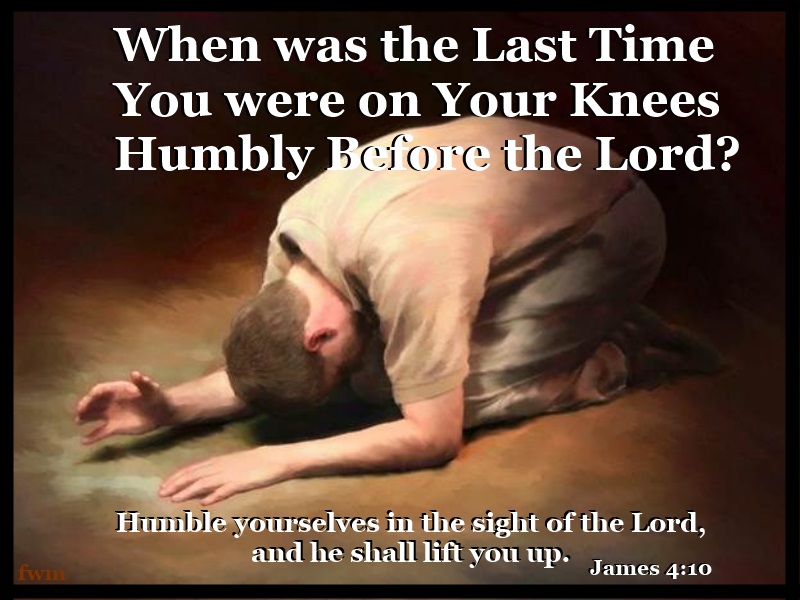 humbly before the Lord